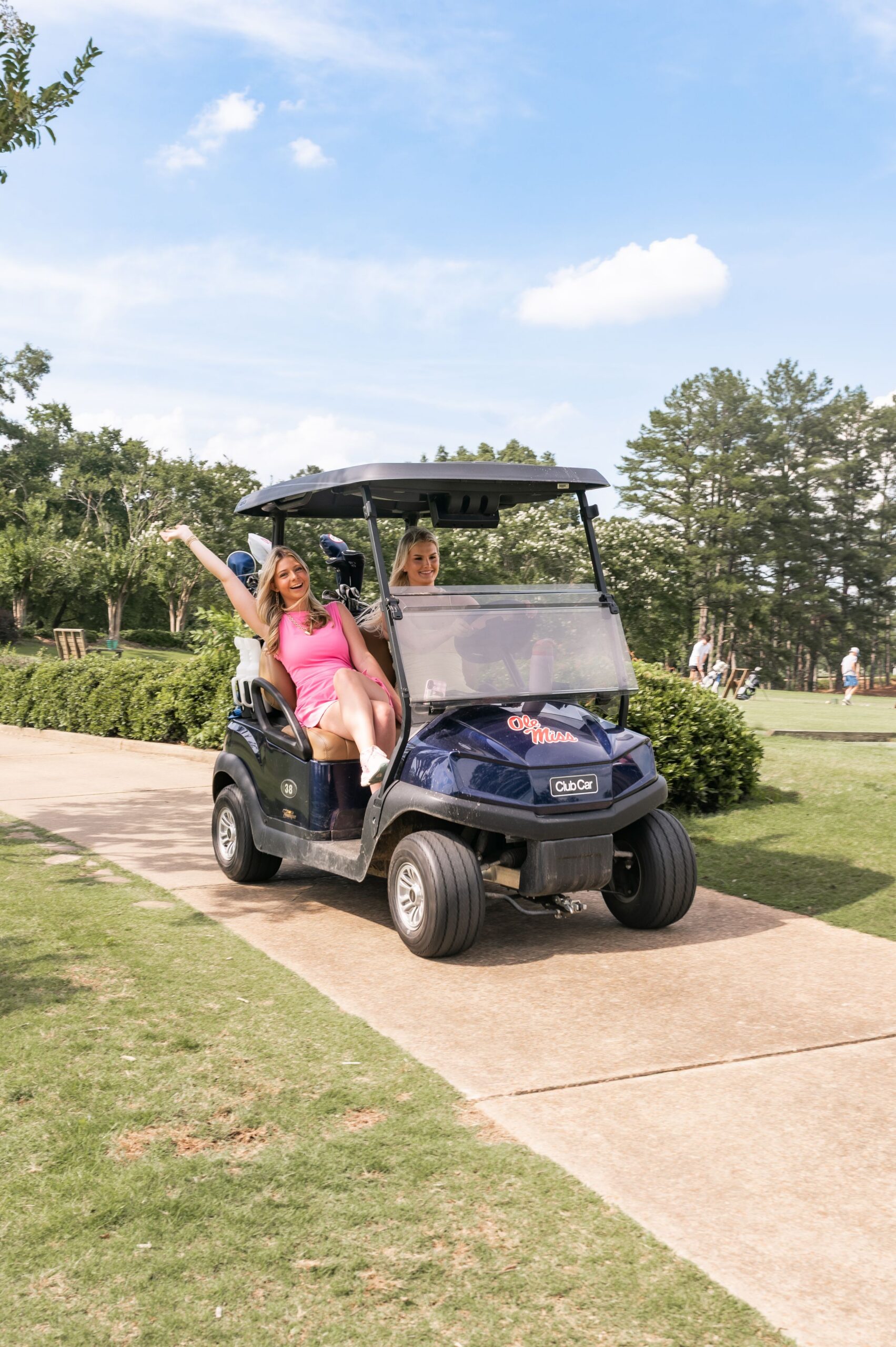 ole miss branded golf cart ride scaled